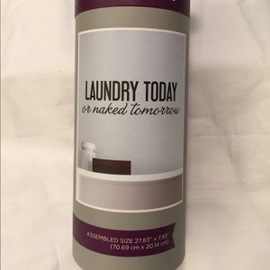 🔒🆕NWOT Wall decal. LAUNDRY TODAY or naked tom...